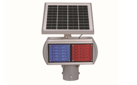 פאנל סולארי + תאורה אדום כחול – 2 מנורות