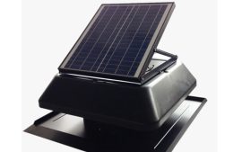 מפוח סולארי 14 אינץ 15V פאנל סולארי קבוע